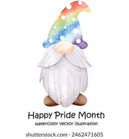 pride month gnome. LGBTQ gnome.