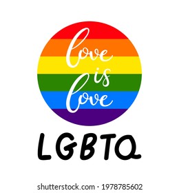 Pride Month at June 2021 LGBT  Symbols with LGBT pride flag or Rainbow colors. LGBT designs isolated on white background, Vector illustration EPS 10