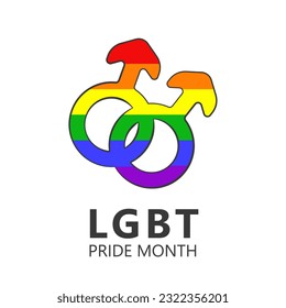 Pride Month. LGBT. Cartoon. Vector illustration