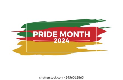 Pride Month lgbt vector illustration. Rainbow bisexual concept vector template for banner, card, background.
