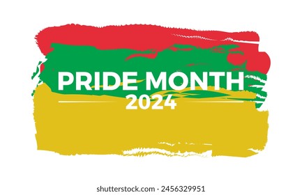 Pride Month lgbt vector illustration. Rainbow bisexual concept vector template for banner, card, background.