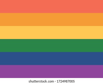 Pride month. LGBTQ rainbow flag. Tolerance day card. LGBTQ design element. Gay parade symbols. Vector illustration.