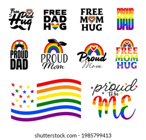 Pride Month Logo. Graphic Design About LGBT and LGBTQ. Vector Illustrate.