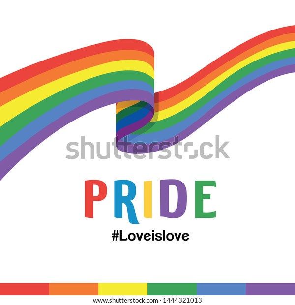 Pride Month Rainbow Vector Illustration Pride Stock Vector (Royalty ...