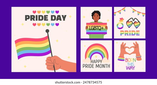 Pride month social media collection