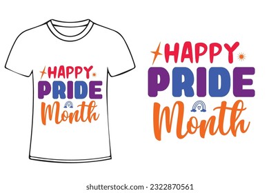 pride month svg design for t-shirt, cards, frame artwork, bags, mugs, stickers, tumblers, phone cases, print etc.
