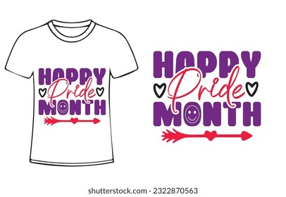 pride month svg design for t-shirt, cards, frame artwork, bags, mugs, stickers, tumblers, phone cases, print etc.