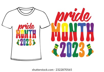 pride month svg design for t-shirt, cards, frame artwork, bags, mugs, stickers, tumblers, phone cases, print etc. svg