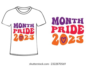 pride month svg design for t-shirt, cards, frame artwork, bags, mugs, stickers, tumblers, phone cases, print etc.