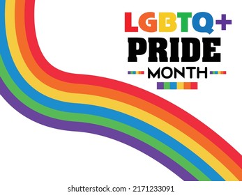 Diseño de moda gráfico vectorial del mes del orgullo para la comunidad LGBTQ.