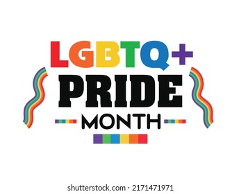 Diseño de moda gráfico vectorial del mes del orgullo para la comunidad LGBTQ.