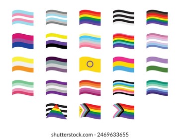 Pride Month Wavy Flag LGBTQ Feier