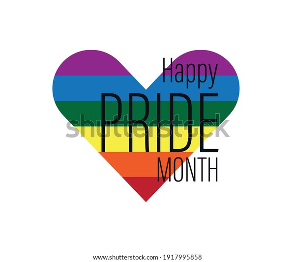 Pride moon poster vector design with line\
colorful rainbow text.  LGBT Pride for Lesbian Gay Bisexual and\
Transgender Design\
Element.