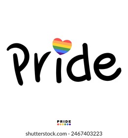 Pride on white background , LGBTQ+ flat style symbols with pride flags, gender signs, rainbow,LGBTQ pride community Symbols, Vector illustration EPS 10