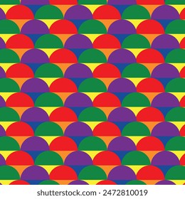 Pride pattern geometric Background with LGBTQ Pride Colors, pride month celebration , seamless pattern background with geometric element seamless pattern