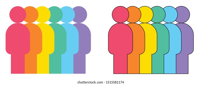 Pride people illustration vector design
