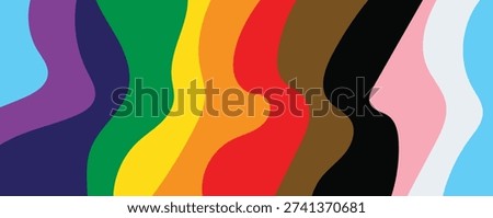 pride rainbow abstract background vector, Pride month pattern for social media, ads, website banner, blog post.eps