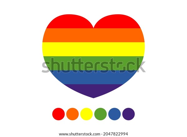 Pride Rainbow Heart Love Lgbtq Community Stock Vector Royalty Free 2047822994 Shutterstock 3531