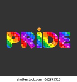 Pride rainbow stylized vector