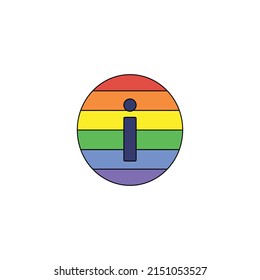 pride sign vector type icon