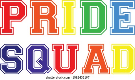 PRIDE SQUAD COLORS