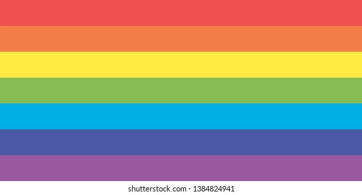 Pride symbol. Gay vector flag of LGBT. Rainbow flag.
