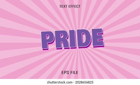 Pride Text effect with unique design concept. Suitable for website homepage