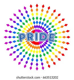 Pride vector badge