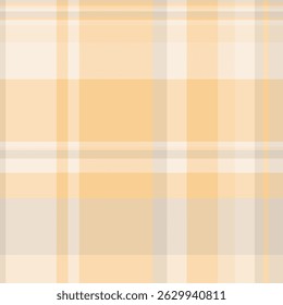 Pride vector texture fabric, 50s background pattern seamless. Ribbon plaid tartan textile check in light and amber colors palette.