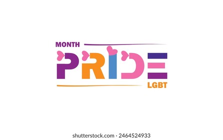 Pride in Vibrant Vector Design to Commemorate LGBT Month