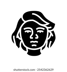 pride woman expression glyph icon vector. pride woman expression sign. isolated symbol illustration