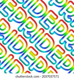 Las ilustraciones de escritura de orgullo con colores arcoiris se pueden usar para fondos y otras ilustraciones.