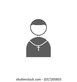 priest avatar icon. Elements of religious signs icon for concept and web apps. Illustration  icon for website design and development, app development. Premium icon on white background