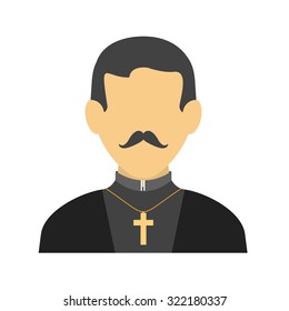 Priest, catholic, christian icon vector image. Can also be used for professionals. Suitable for web apps, mobile apps and print media.