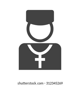 Priest, catholic, church icon vector image. Can also be used for wedding. Suitable for use on web apps, mobile apps and print media.