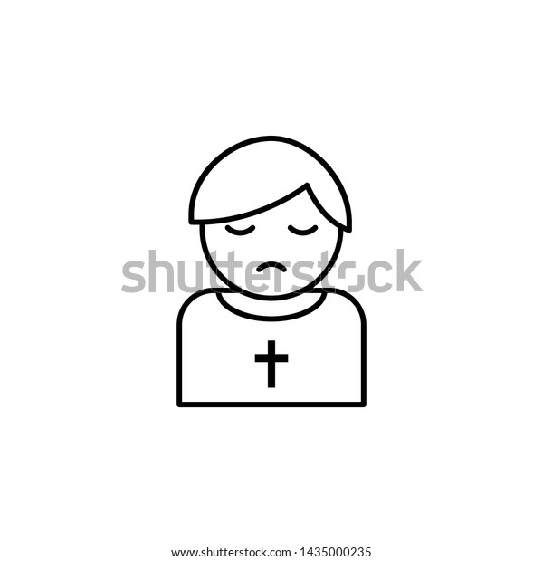 priest, death\
outline icon. detailed set of death illustrations icons. can be\
used for web, logo, mobile app, UI,\
UX
