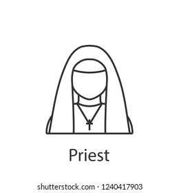 Priest icon. Element of profession avatar icon for mobile concept and web apps. Detailed Priest icon can be used for web and mobile