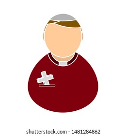 priest icon. flat illustration of priest vector icon. priest sign symbol