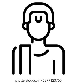 Priest Icon Illustration for web, app, infographic, etc