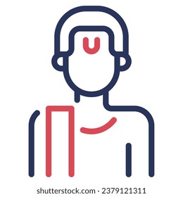 Priest Icon Illustration for web, app, infographic, etc