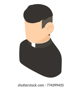 Priest icon. Isometric illustration of priest vector icon for web