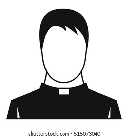Priest icon. Simple illustration of priest vector icon for web