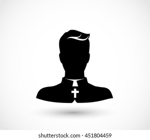 Priest icon vector 