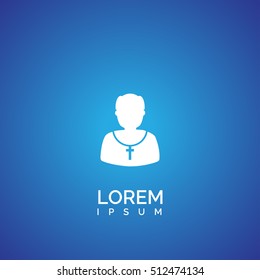 priest icon. vector illustration