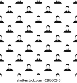 Priest pattern seamless in simple style vector illustration