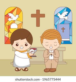 Sacrament of confirmation Stock Illustrations, Images & Vectors ...