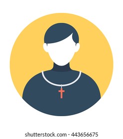 Priest Vector Icon
