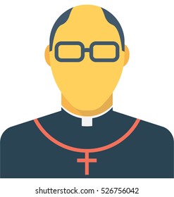 Priest Vector Icon