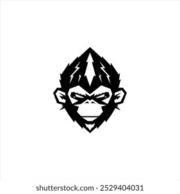 Primal Monkey Head Power Logo