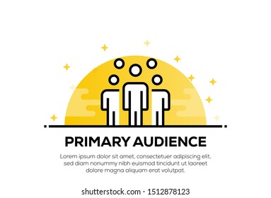 PRIMARY AUDIENCE AND ILLUSTRATION ICON CONCEPT